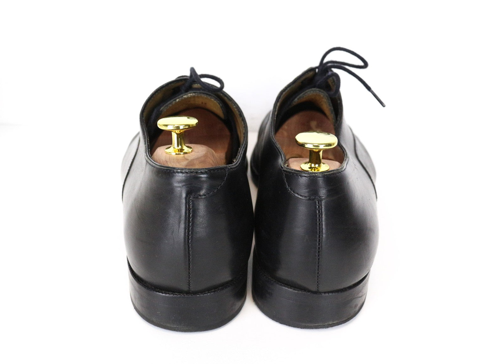 SUITSUPPLY Men Formal Shoes EU46 Black Laced Low-Top Genuine Leather Classic