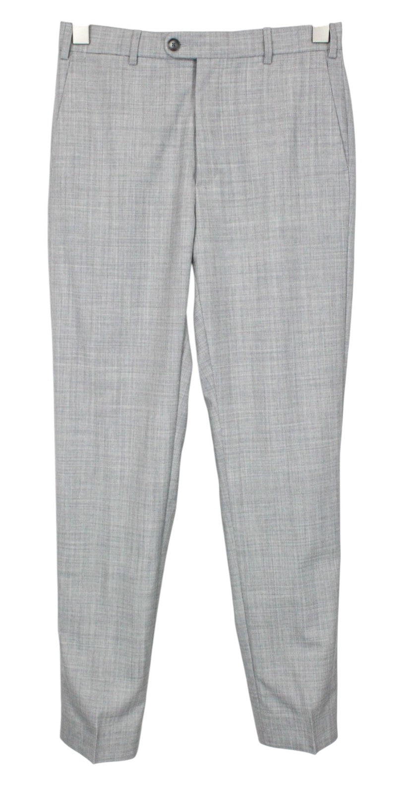 SUITSUPPLY La Spalla Men Suit UK34R Grey Slim 2-Piece Melange Pure Wool S120s