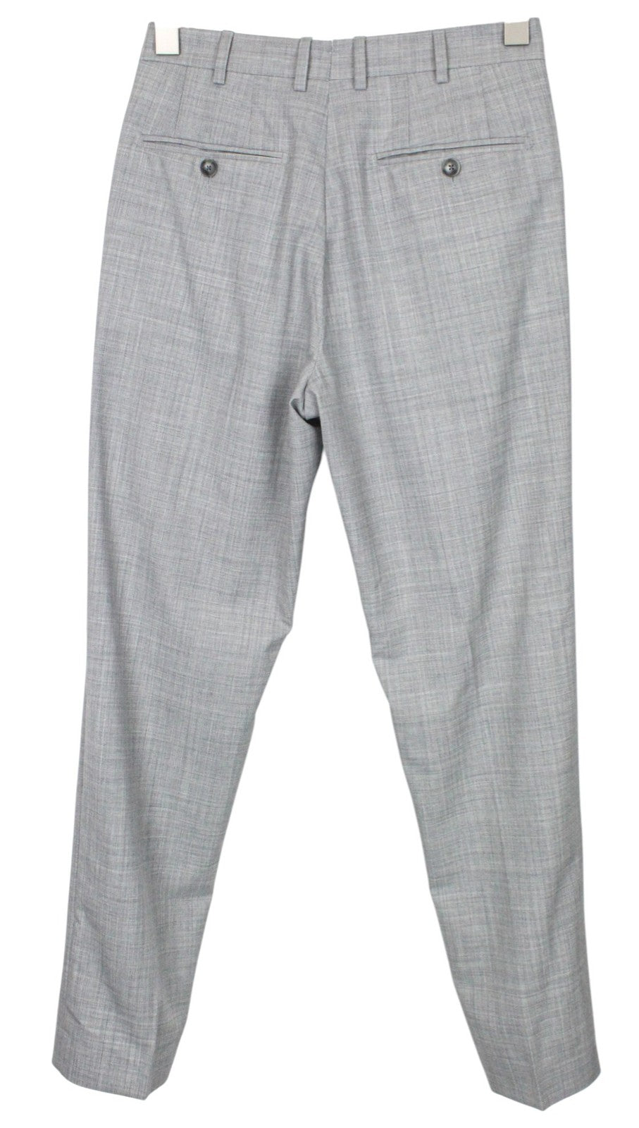 SUITSUPPLY La Spalla Men Suit UK34R Grey Slim 2-Piece Melange Pure Wool S120s