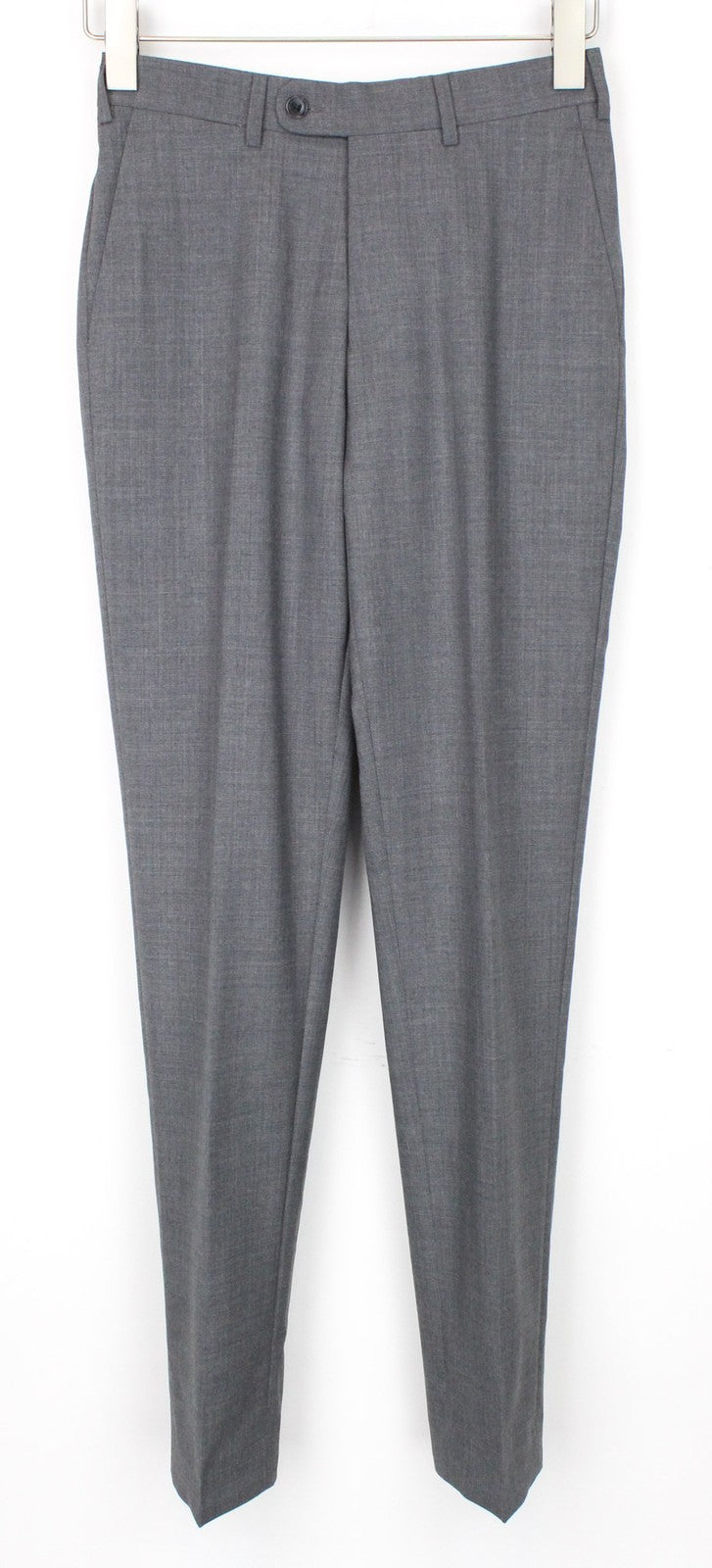 SUITSUPPLY La Spalla Men Suit UK30R Grey Slim 2-Piece Two-Row Melange Wool S120s