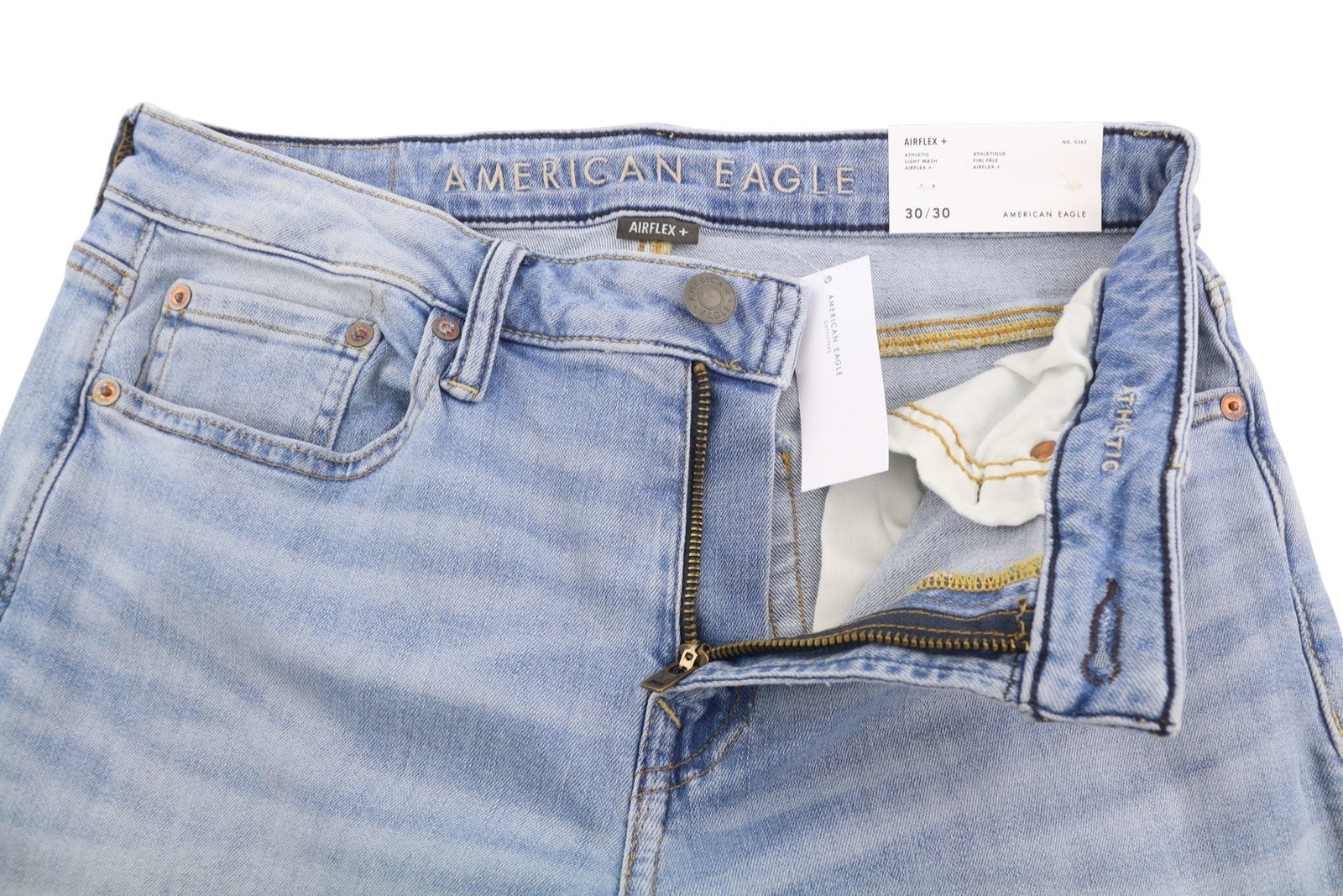AMERICAN EAGLE OUTFITTERS Airflex+ Men's Jeans W30/L30 Athletic Pale Blue