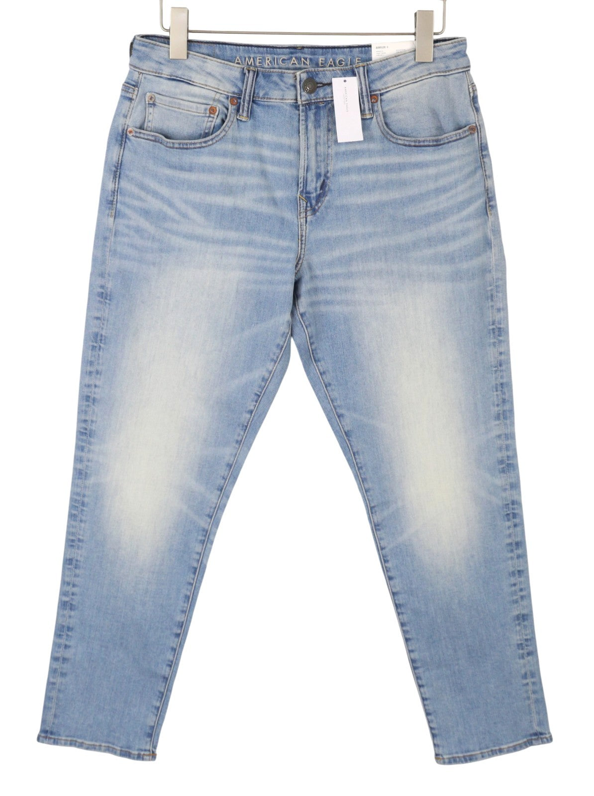 AMERICAN EAGLE OUTFITTERS Airflex+ Men's Jeans W32/L30 Athletic Pale Blue