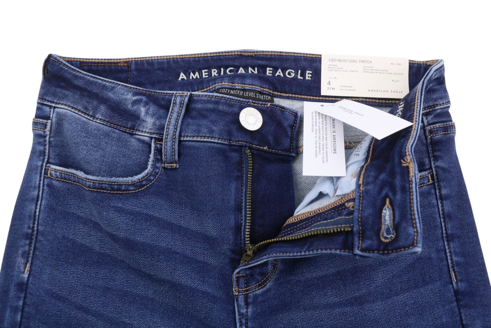 AMERICAN EAGLE OUTFITTERS Jegging Cozy Women's Jeans W27 Moody Blues Fade