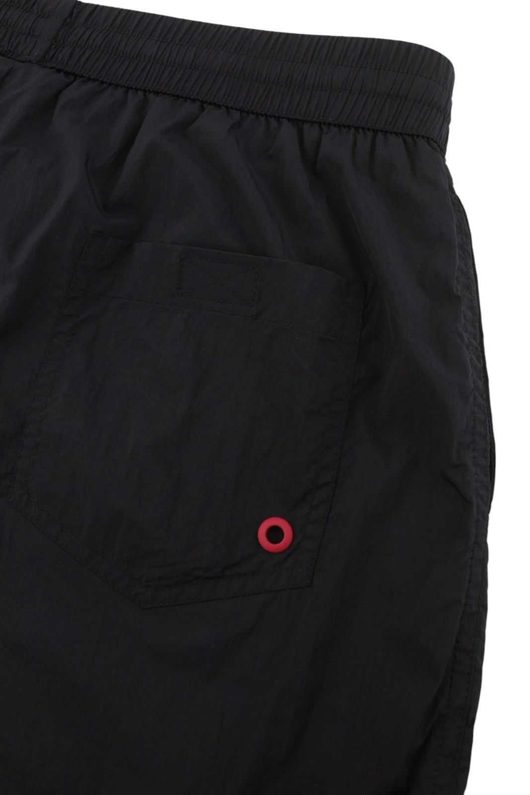 DIESEL Bmbx-Nico-Patch Men Swimwear M Black Elastic Drawstring Waist Beach