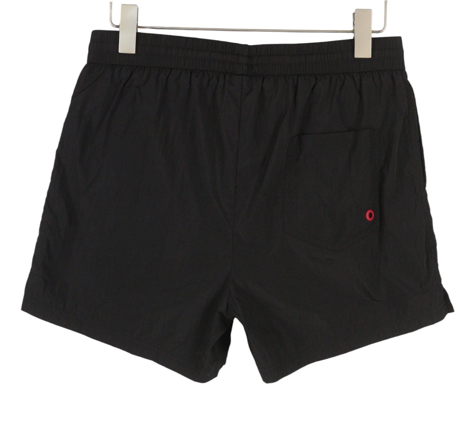 DIESEL Bmbx-Nico-Patch Men Swimwear M Black Elastic Drawstring Waist Beach