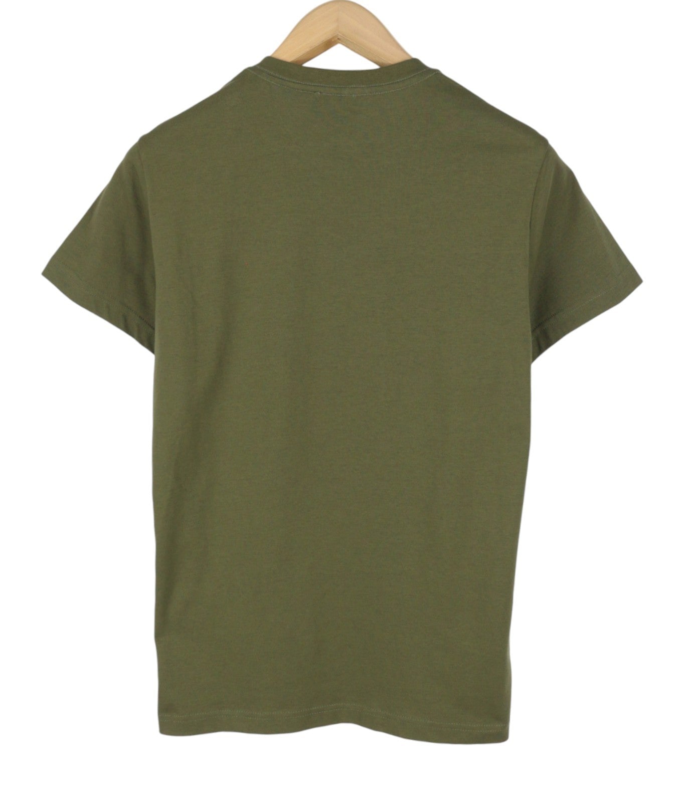 DIESEL T-Diego New D Logo Men T-Shirt S Khaki Green Cotton Tricot Short Sleeve
