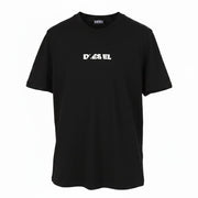 DIESEL T-Just 250231 Off Men T-Shirt L Black Cotton Tricot Crew Short Sleeve