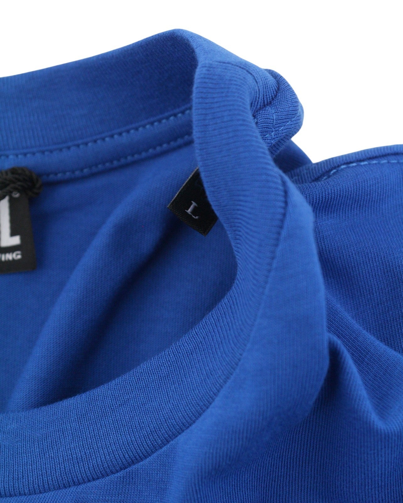 DIESEL T-Just 12-5 Men T-Shirt L Blue Cotton Tricot Short Sleeved