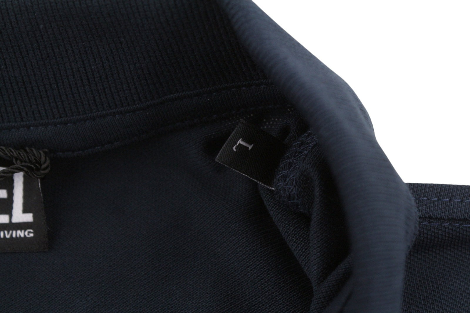 DIESEL T-Smith 260105 Off Men Polos L Dark Blue Front Logo Short Sleeve