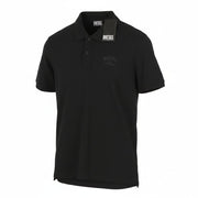 DIESEL T-Smith 260105 Off Men Polos L Black Front Logo Short Sleeve