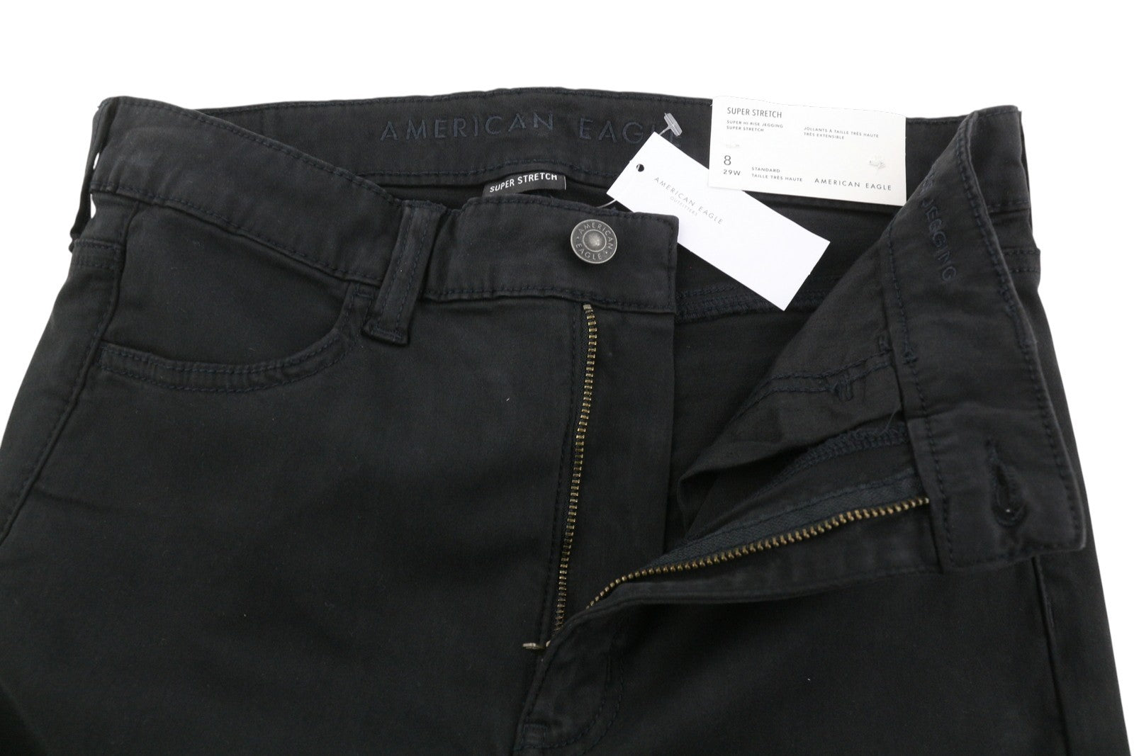 AMERICAN EAGLE OUTFITTERS Super Hi-Rise Jegging Women's Trousers W29 Stretch