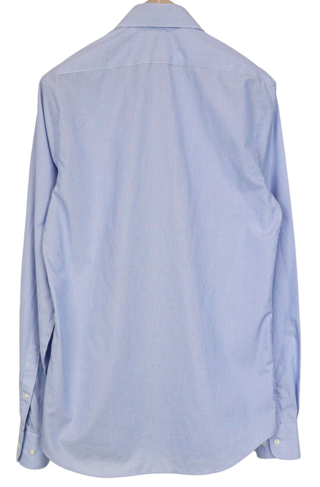 SUITSUPPLY Men's Formal Shirt 39/15 1/2 Extra Slim Blue Striped Pure Cotton