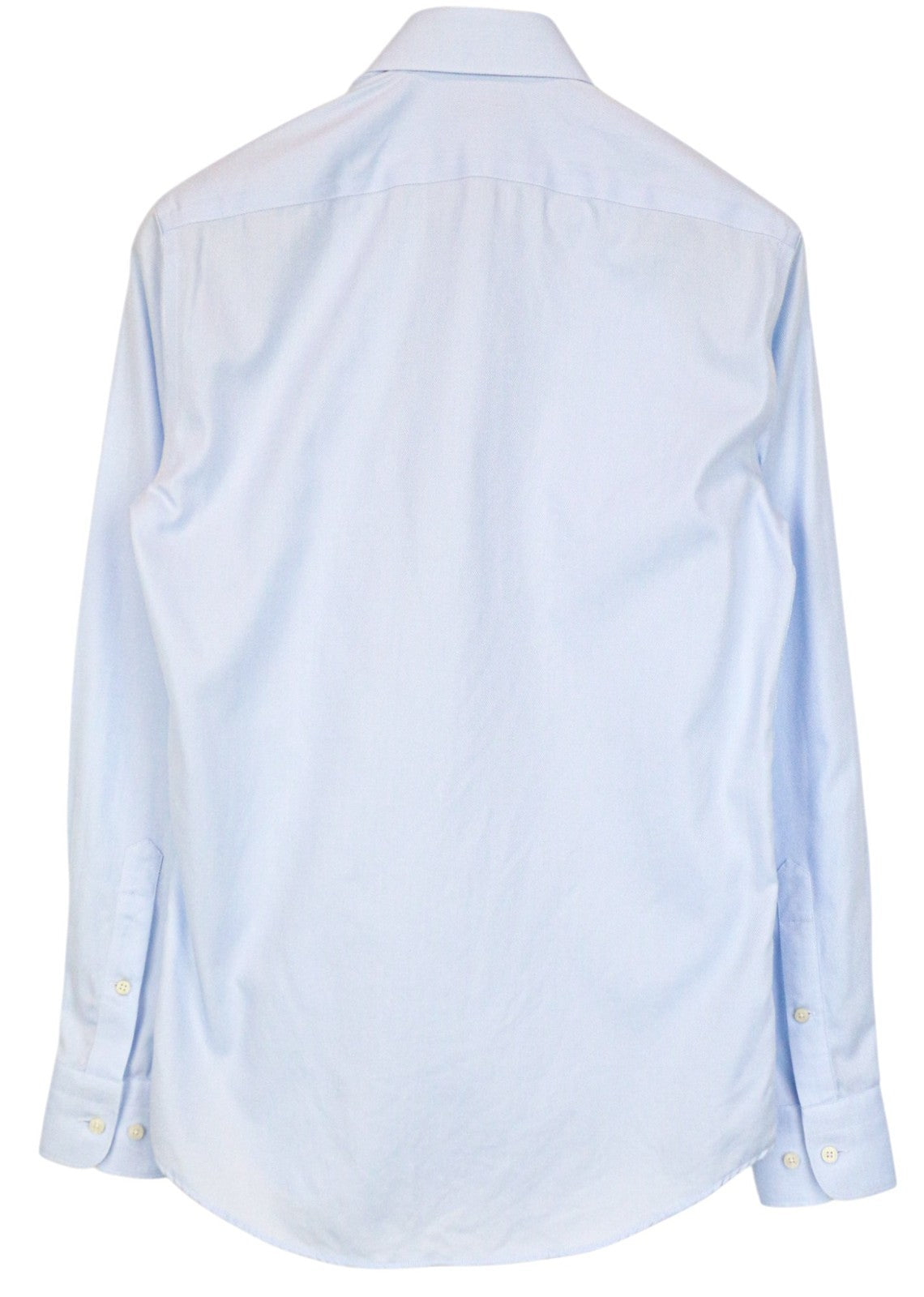 SUITSUPPLY Men's Formal Shirt 36/14 Slim Blue Pure Cotton Long Sleeve Buttoned