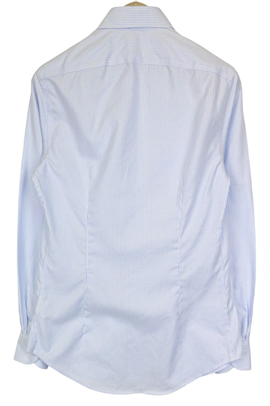 „SUITSUPPLY Traveller“ vyriški formalūs marškinėliai, 38/15, mėlyni, ploni, dryžuoti, grynos medvilnės. 