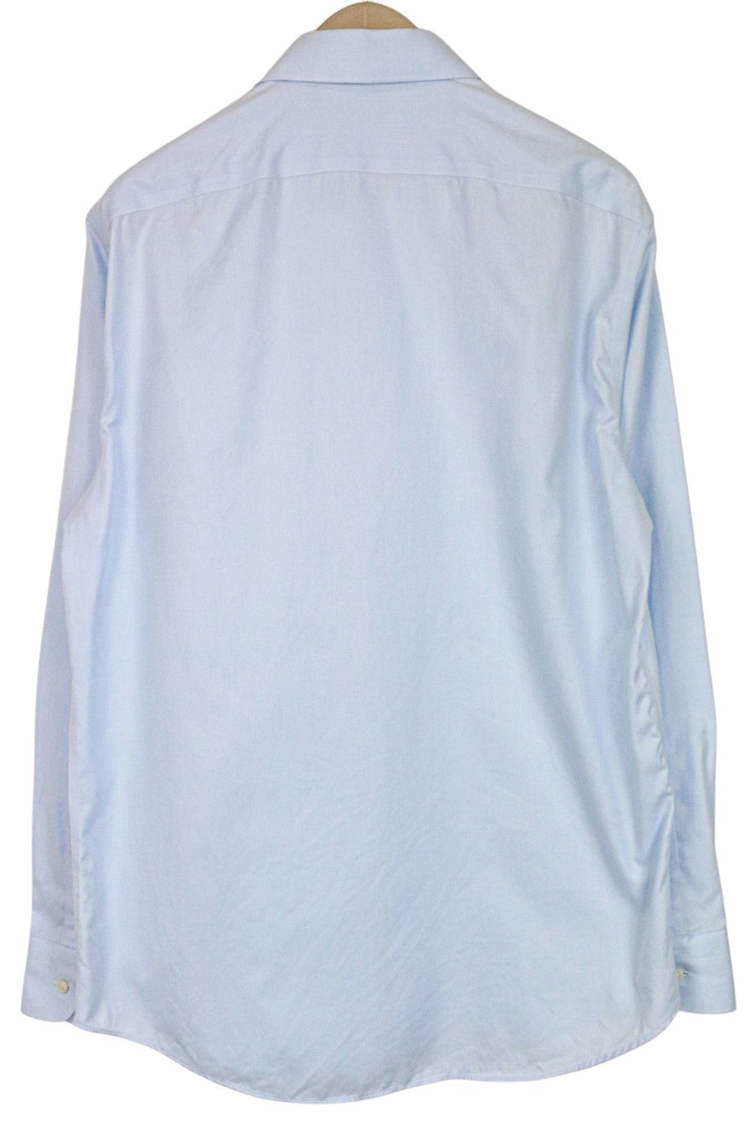 „SUITSUPPLY Traveller“ vyriški formalūs marškinėliai, 44/17 1/2 ploni, grynos medvilnės, mėlyni, ilgi 