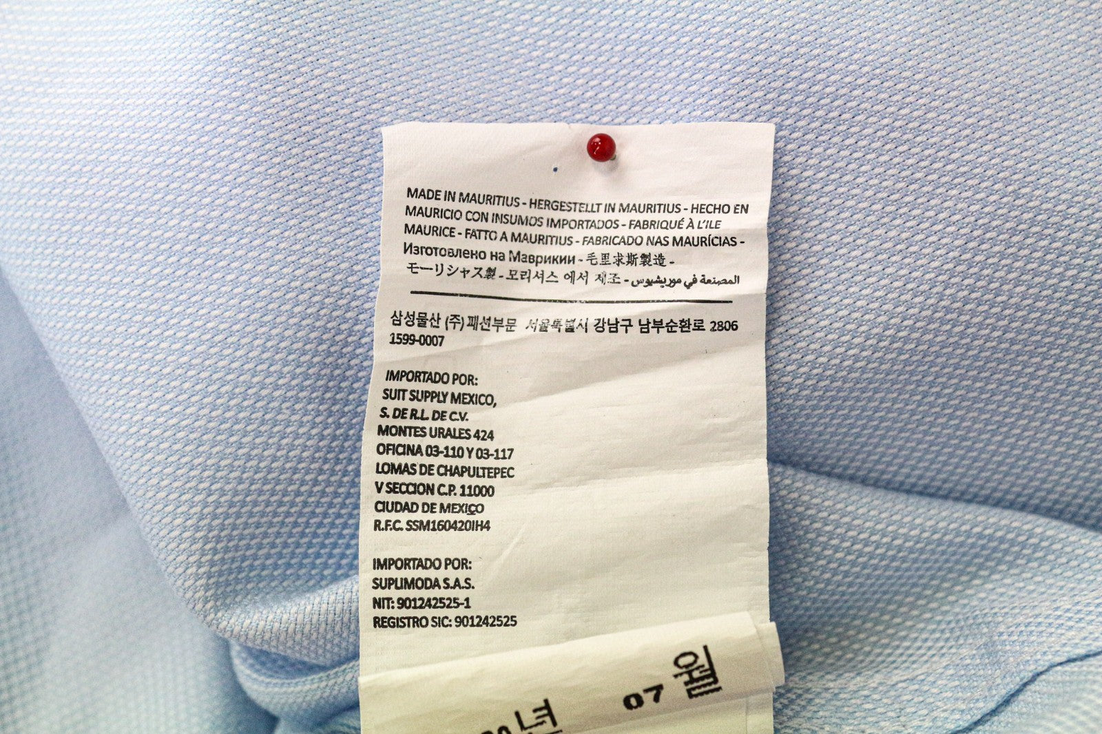 „SUITSUPPLY Traveller“ vyriški formalūs marškinėliai, 44/17 1/2 ploni, grynos medvilnės, mėlyni, ilgi 