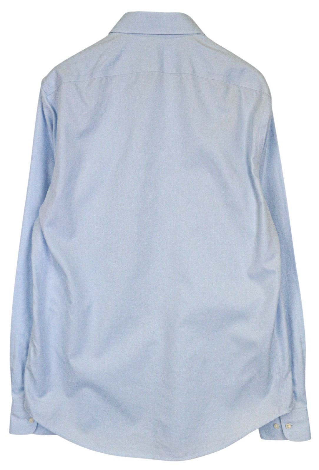 SUITSUPPLY Men's Formal Shirt 44L/17 1/2L Slim Blue Pure Cotton Long Sleeve Cut