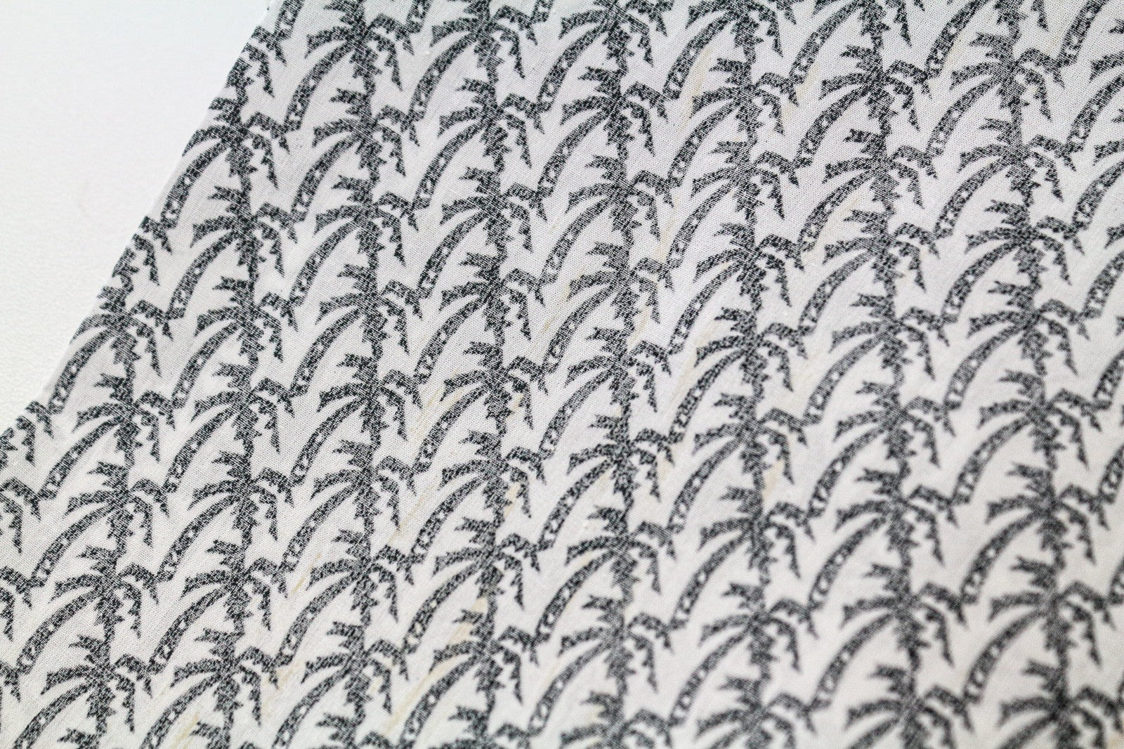 SCOTCH & SODA Ams Couture Men's Shirt L Grey Palm Pattern Pure Cotton