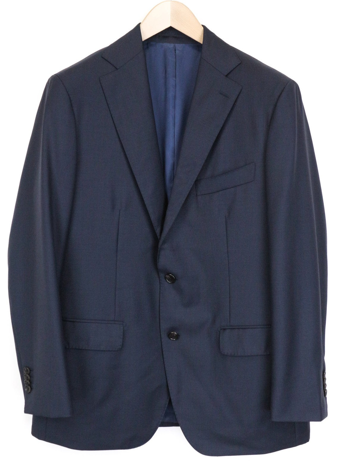 SUITSUPPLY Lazio Men's Suit UK42S Blue Pure Wool 2-Piece Blazer & Waistcoat