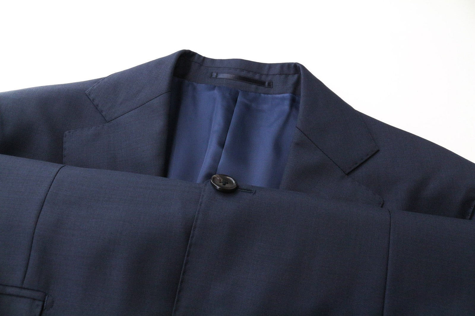 SUITSUPPLY Lazio Men's Suit UK42S Blue Pure Wool 2-Piece Blazer & Waistcoat