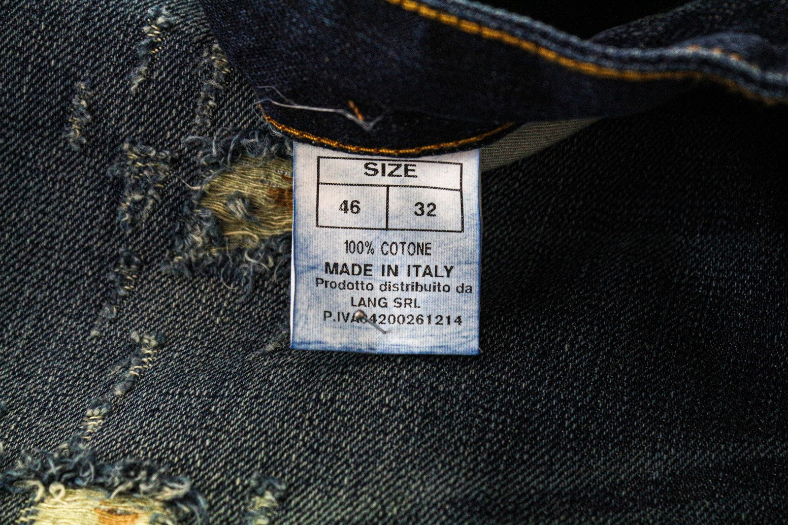 TAKESHY KUROSAWA Men's Jeans W32 Slim Fit Blue Distressed Washed Pure Cotton