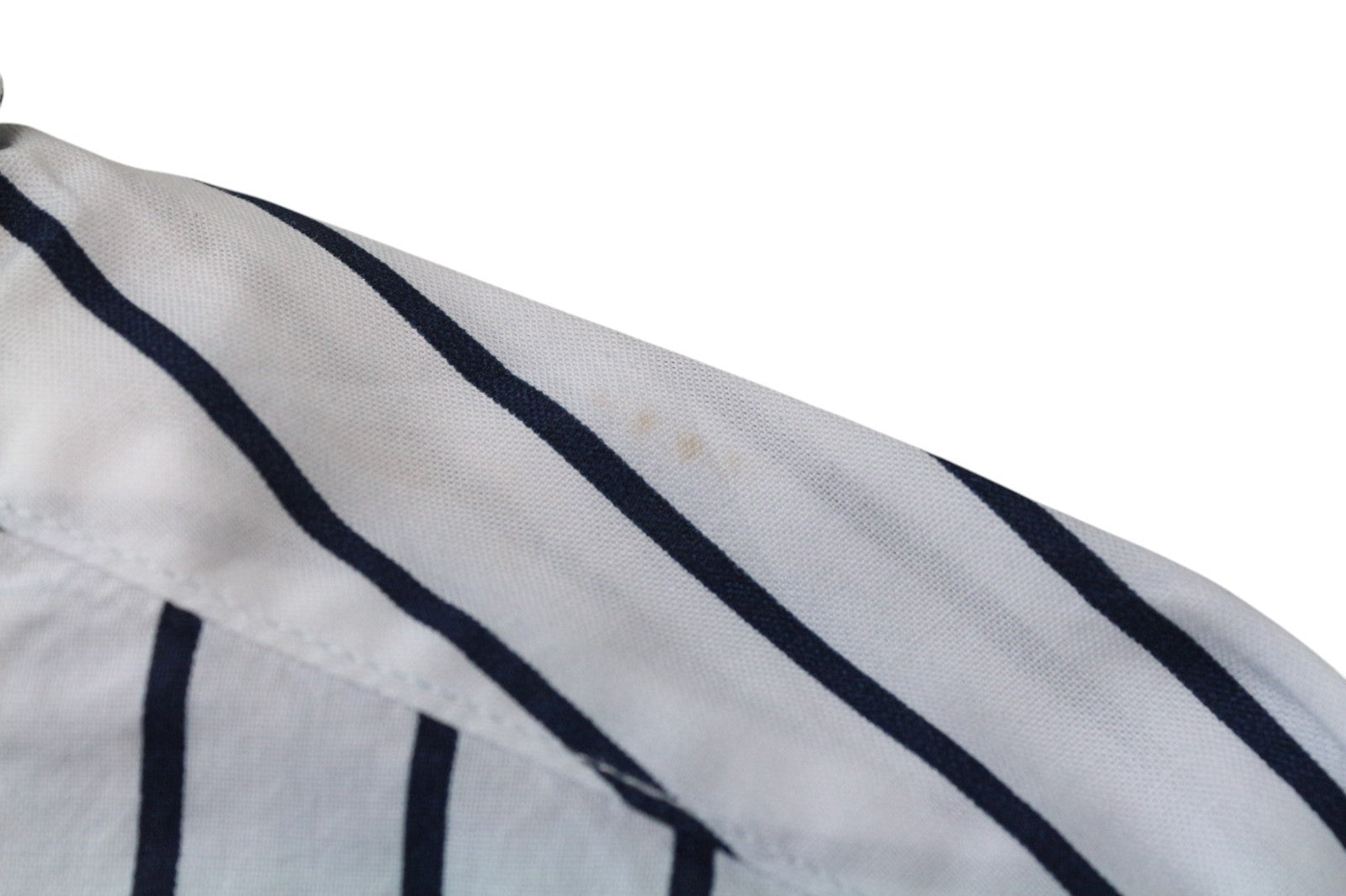 SCOTCH & SODA Ams Couture Men's Shirt M White Striped Long Fit Cotton