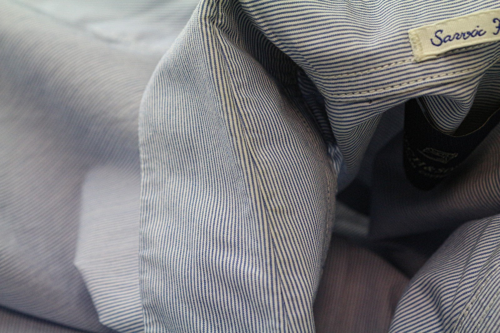 SCOTCH &amp; SODA vyriški marškinėliai šviesiai mėlyni medvilniniai dryžuoti ilgomis rankovėmis, klasikinio kirpimo 