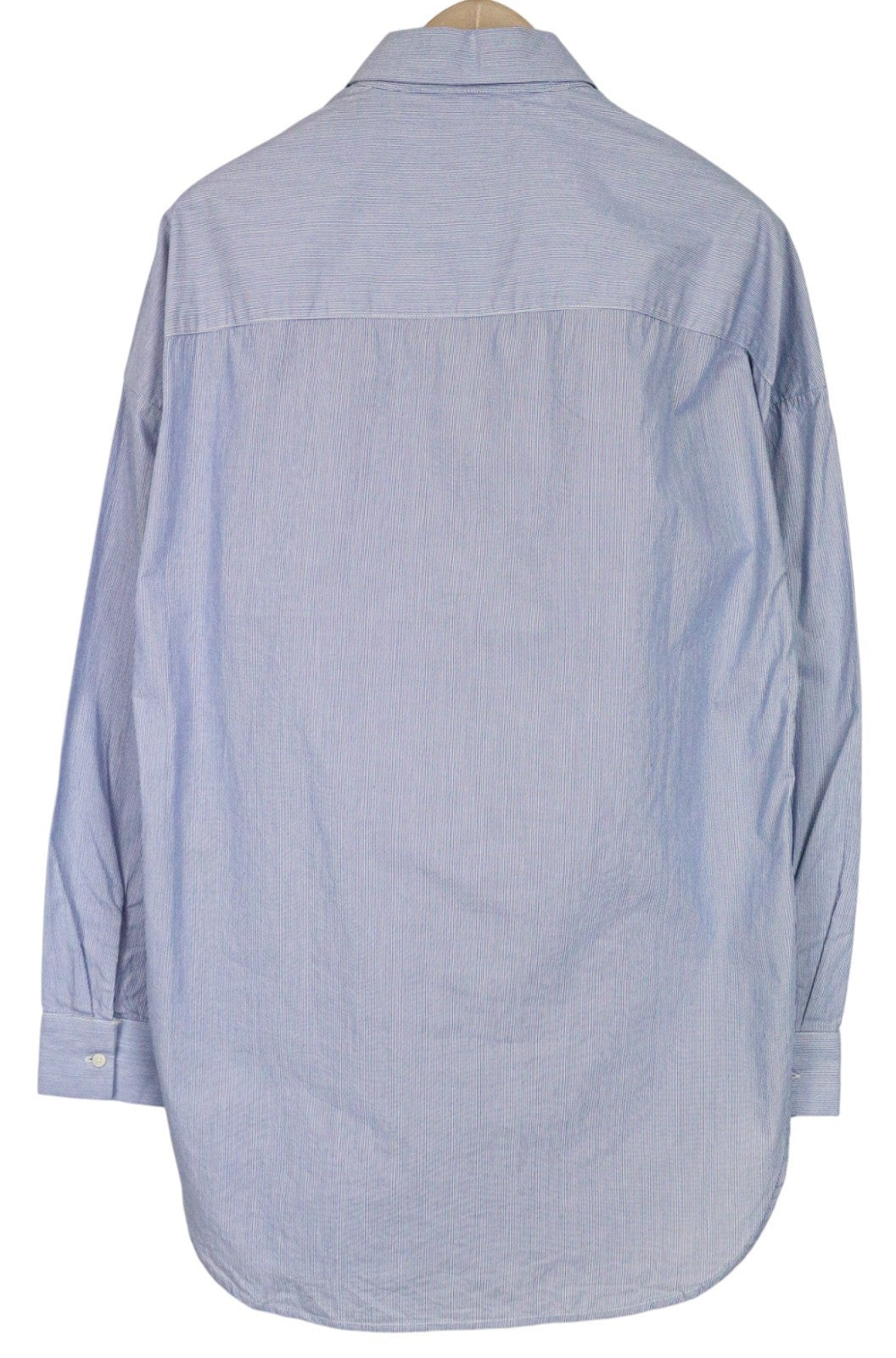 SCOTCH &amp; SODA vyriški marškinėliai šviesiai mėlyni medvilniniai dryžuoti ilgomis rankovėmis, klasikinio kirpimo 