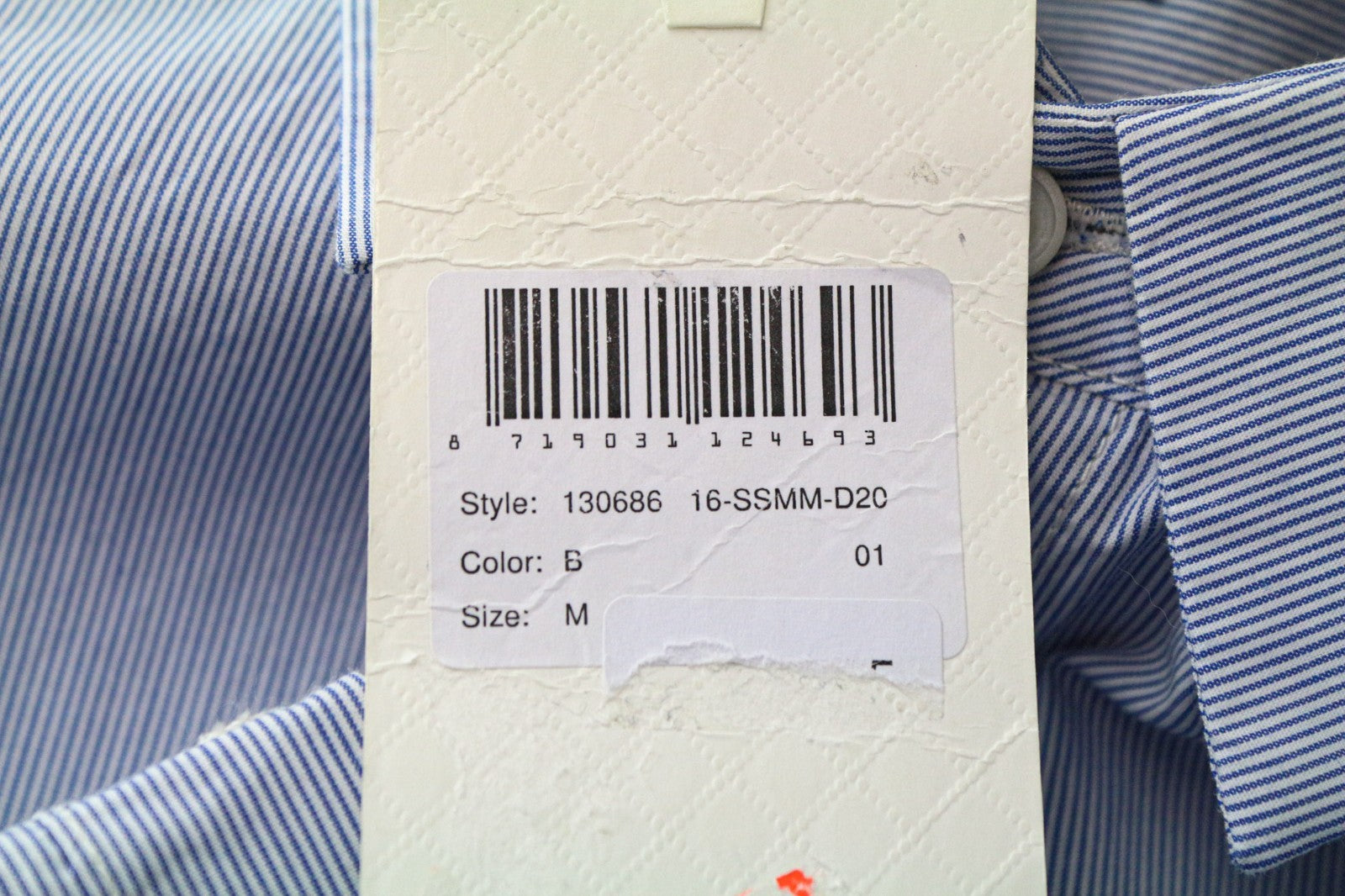 SCOTCH &amp; SODA vyriški marškinėliai šviesiai mėlyni medvilniniai dryžuoti ilgomis rankovėmis, klasikinio kirpimo 