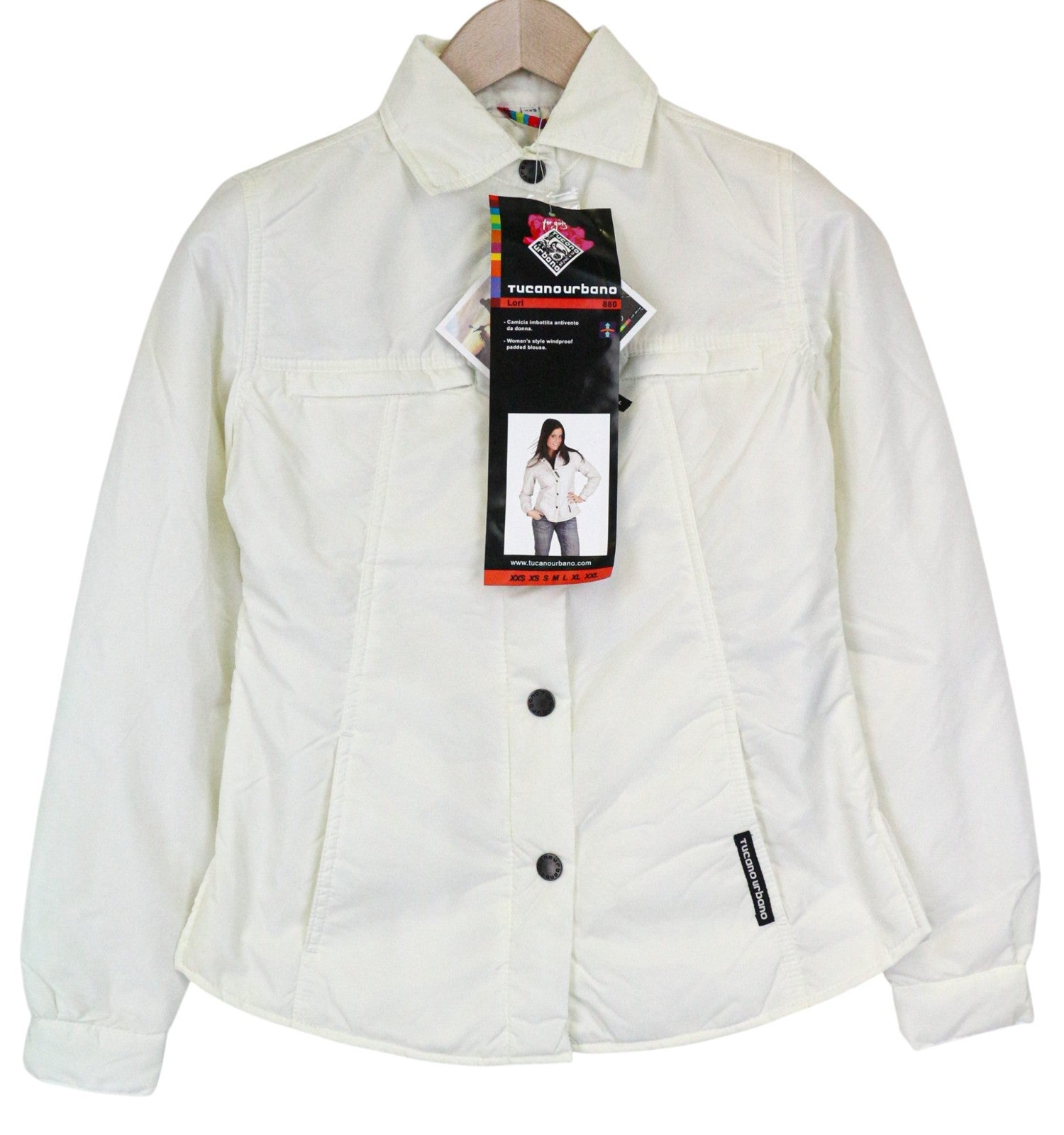 TUCANO URBANO Lori Women's Jacket 2XS Off-White Breathable Motorcycle Windproof