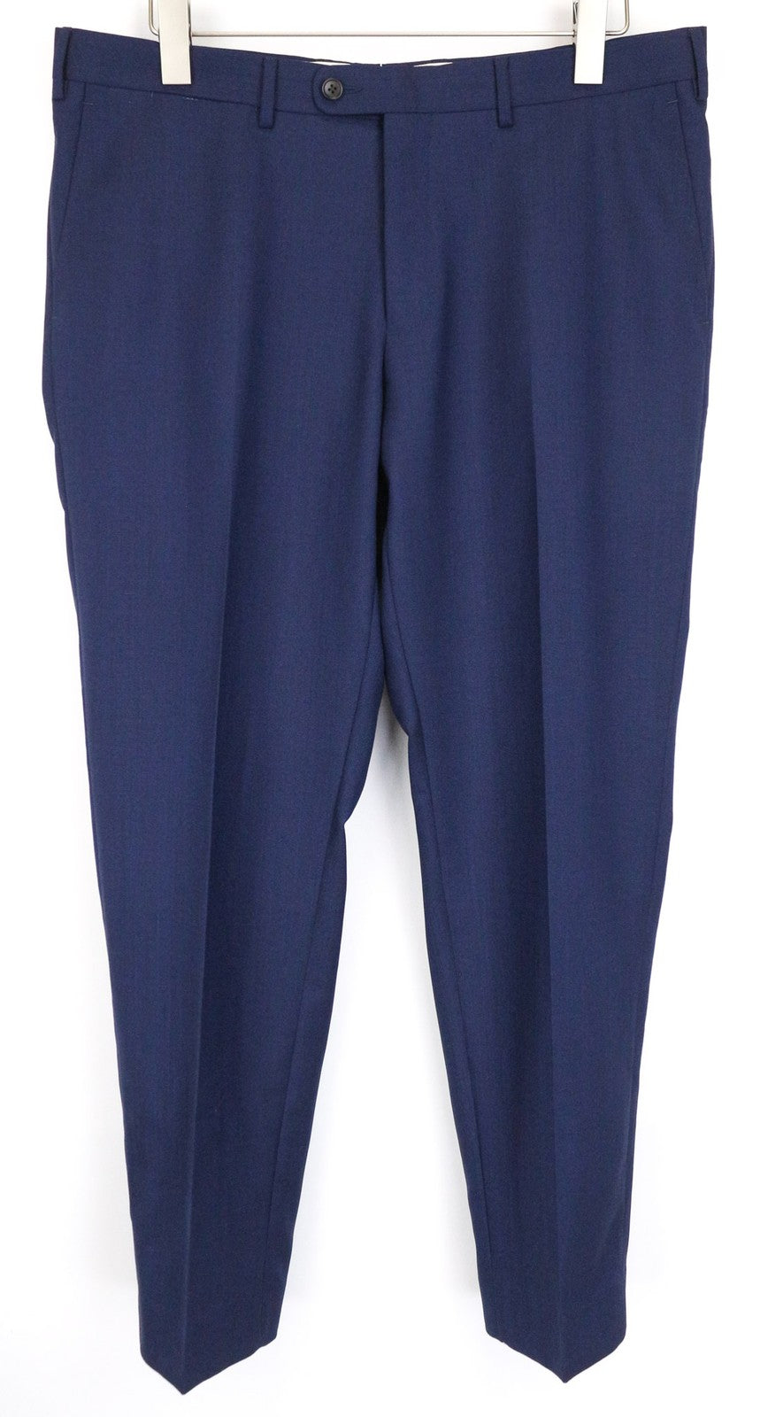 SUITSUPPLY Brescia Men's Trousers UK36S Blue Wool Pleated Front Formal Pants