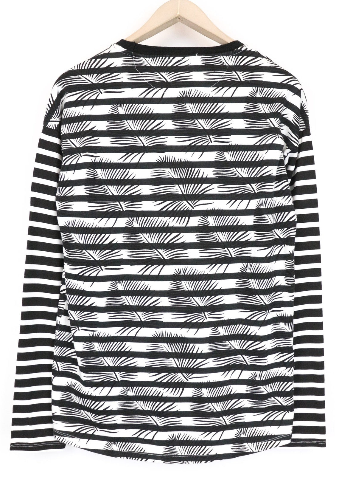 SCOTCH &amp; SODA vyriškas džemperis M, juodas, dryžuotas, gėlėtas, grynos medvilnės 