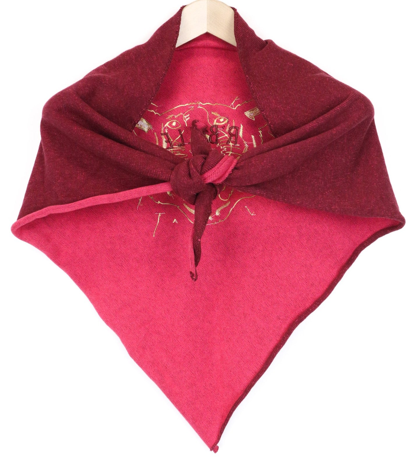 SCOTCH R'BELLE moteriškas šalikas OS violetinis laisvalaikio stiliaus tigro logotipas siuvinėtas mergaitėms 