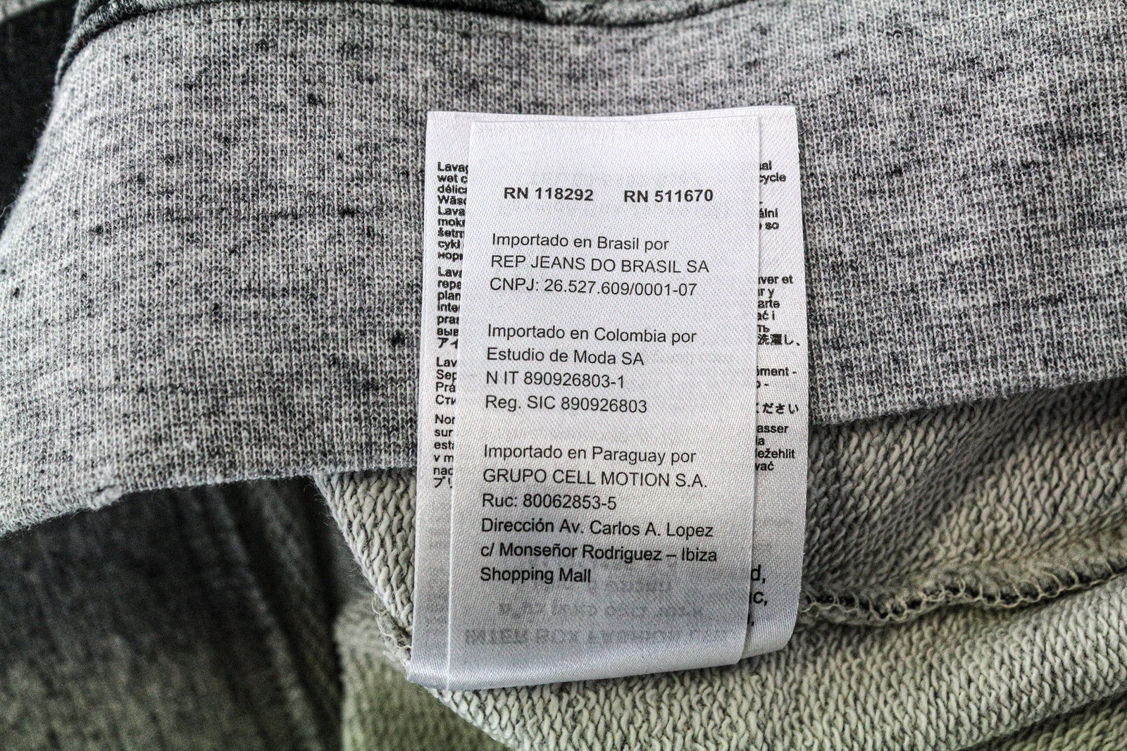 REPLAY vyriškas džemperis M pilkas medvilninis džersis apvali kaklo iškirpte melanžo flisas 