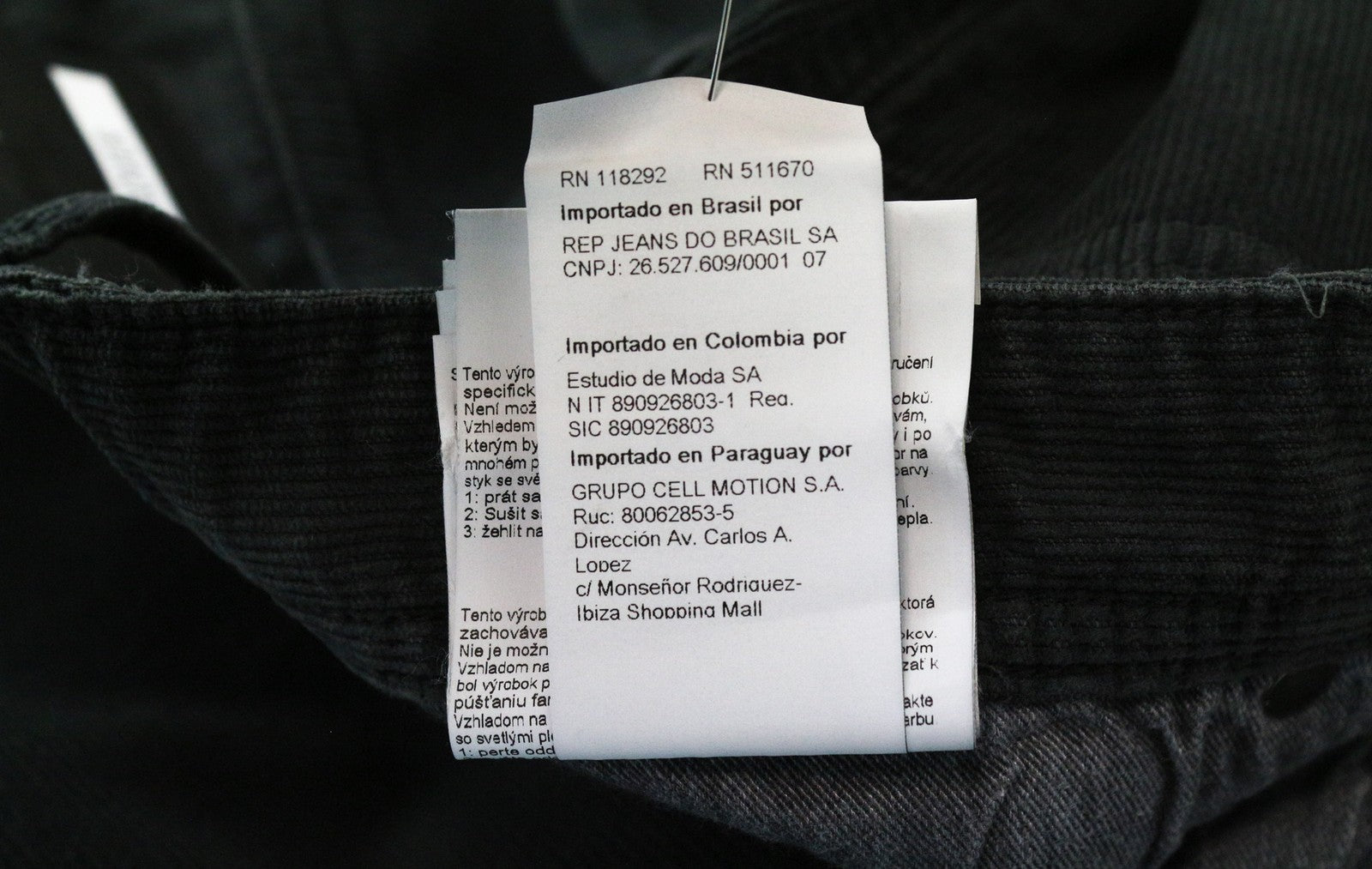 REPLAY Grover Men's Trousers W31/L34 Grey Corduroy Straight Fit Stretch Pants