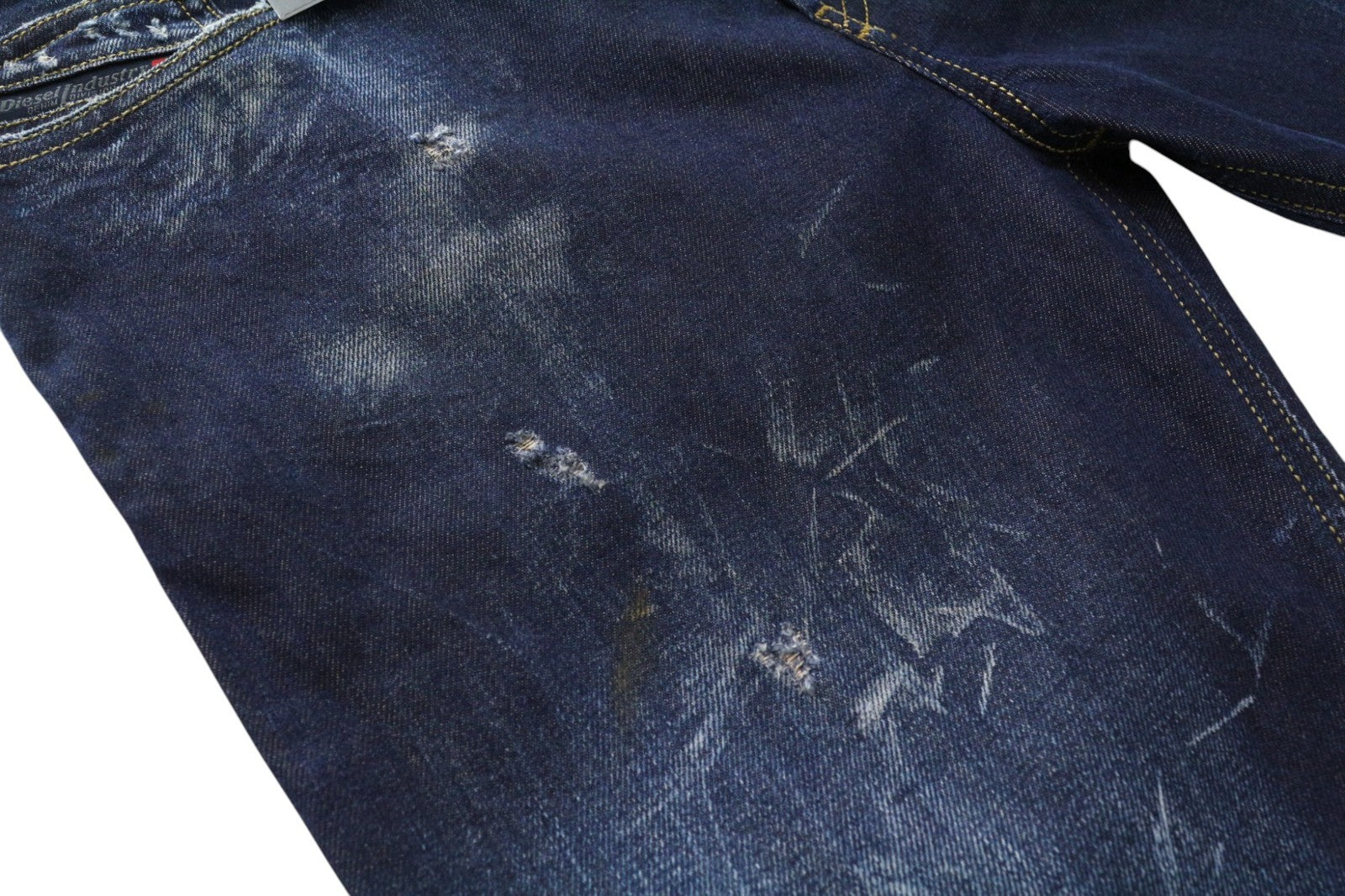 DIESEL Jifer 084SW vyriški džinsai W29/L32 mėlyni, siaurėjantys, ploni, tamprūs, dirbtinio audinio 