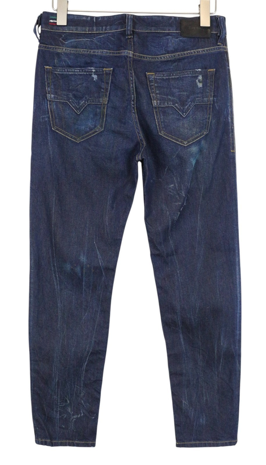 DIESEL Jifer 084SW vyriški džinsai W29/L32 mėlyni, siaurėjantys, ploni, tamprūs, dirbtinio audinio 