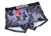 DIESEL Umbx-Damien 0HPAP Men Underwear M Blue Floral All-Over Print Boxer