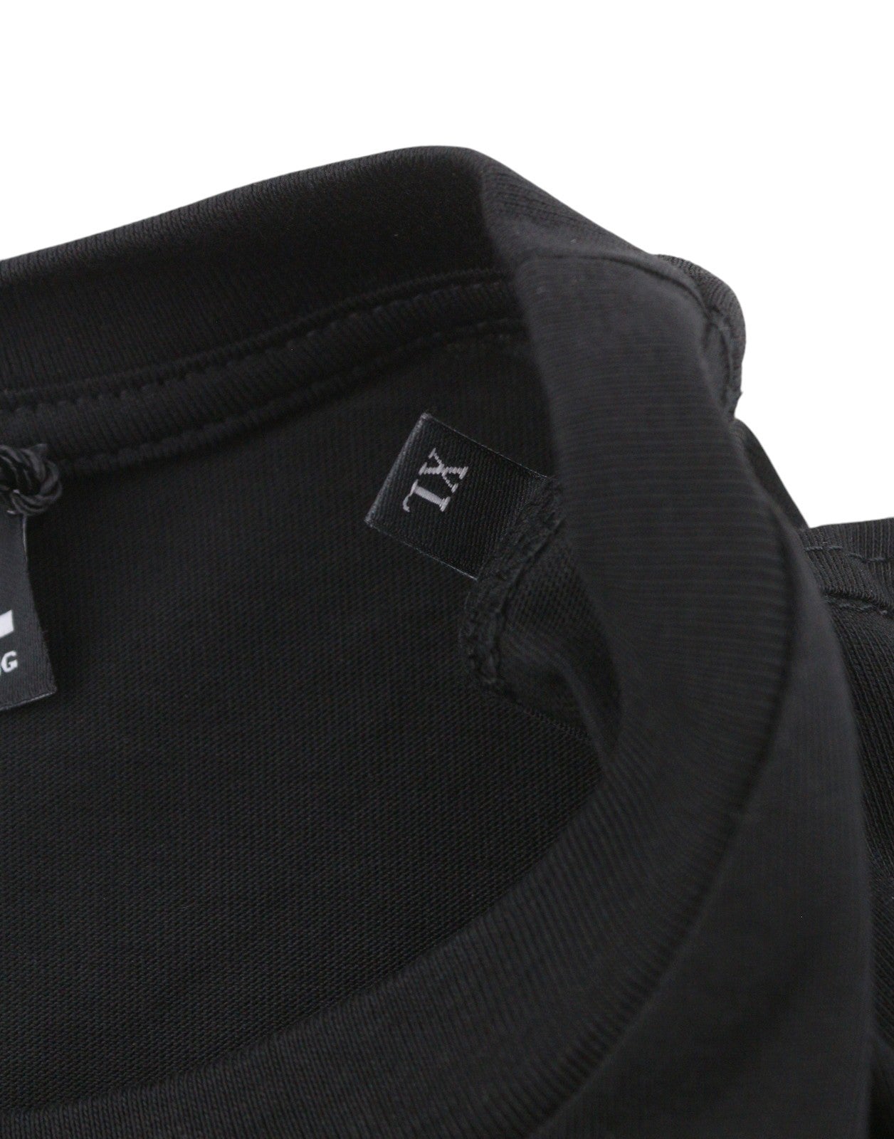 DIESEL T-Just-Small-New D Logo Men T-Shirt XL Black Cotton Tricot Short Sleeve