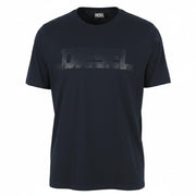 DIESEL T-Just 12-5 Men T-Shirt XL Dark Blue Cotton Tricot Short Sleeve
