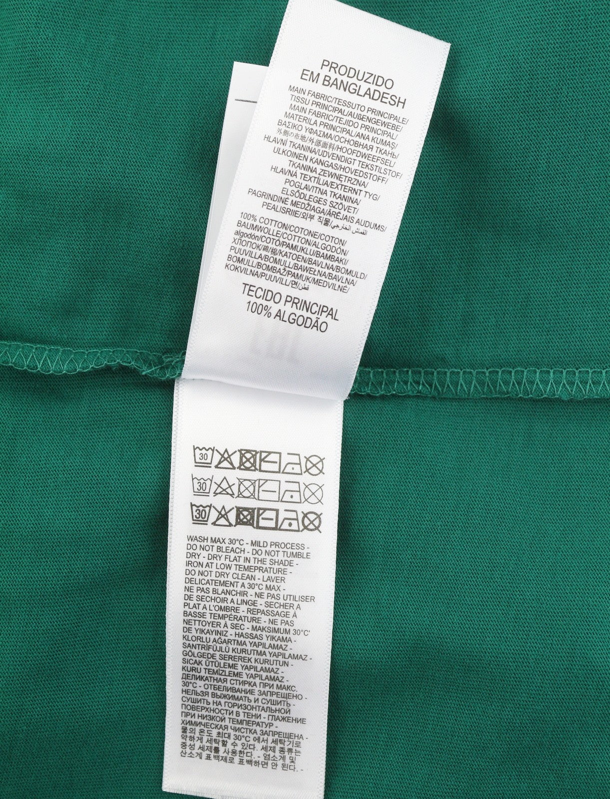 DIESEL T-Just-Small-New D Logo Men T-Shirt L Green Cotton Tricot Short Sleeve