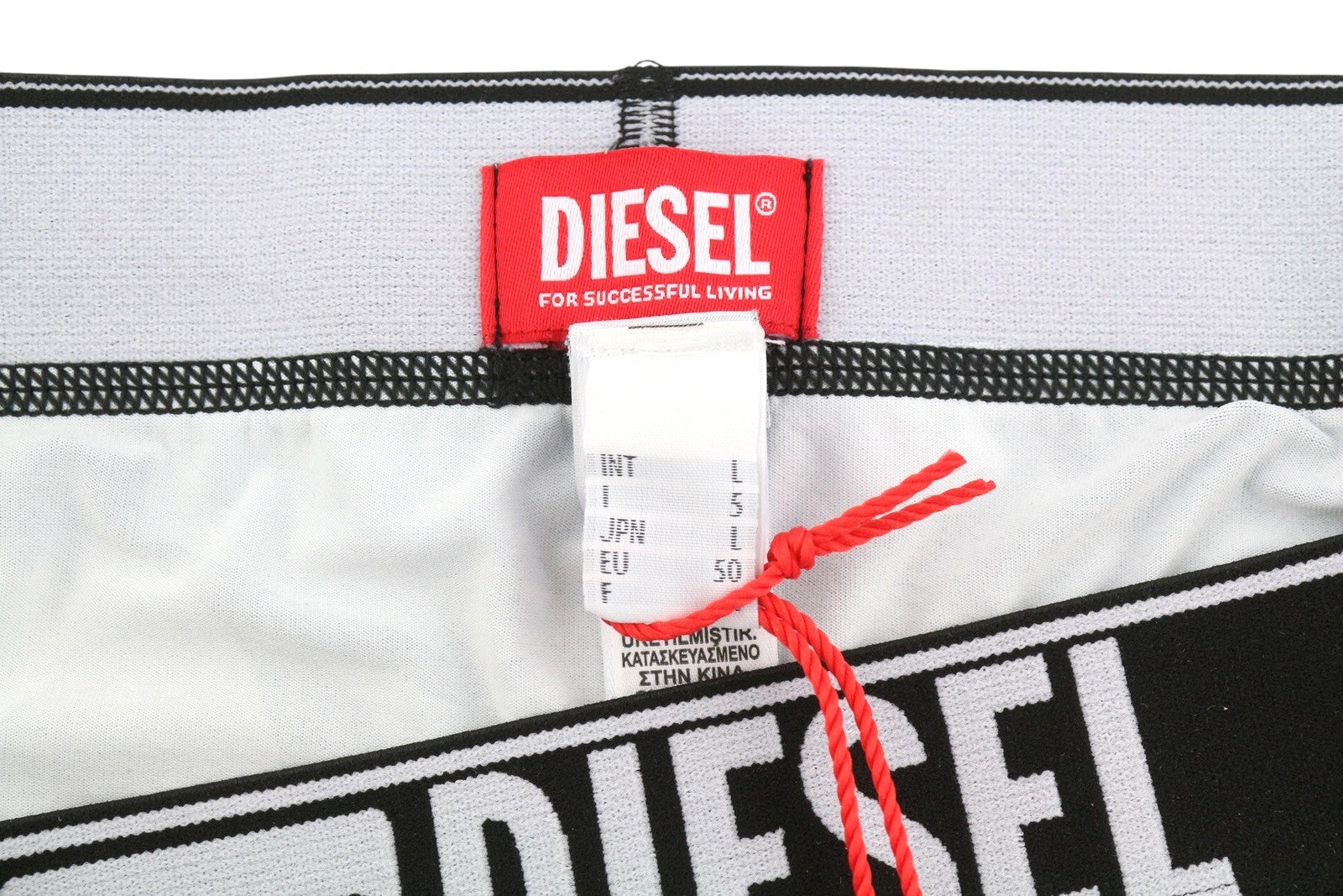 DIESEL Umbx-Damien 0HPAP Men Underwear L Blue Floral All-Over Print Boxer