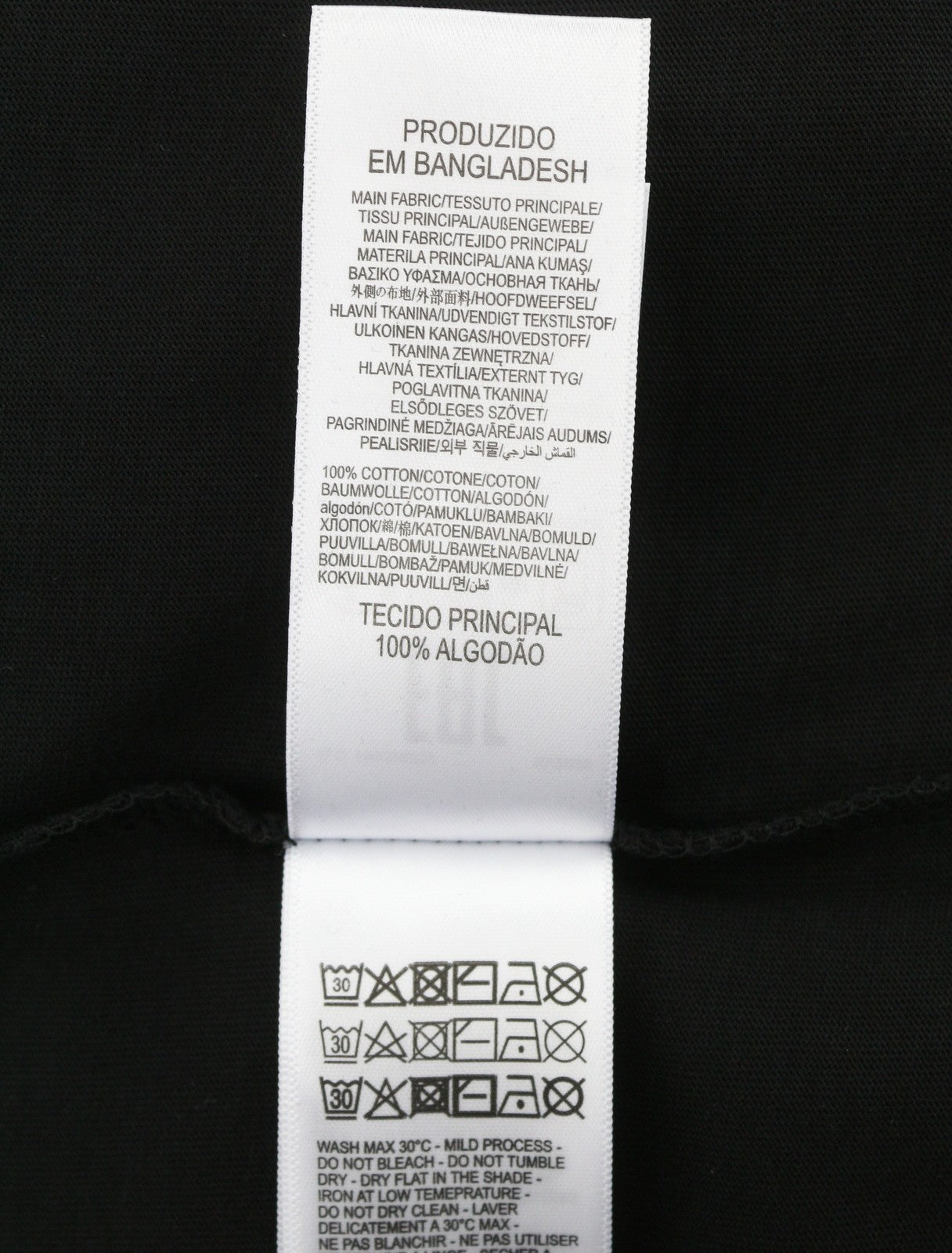 DIESEL T-Just-Small-New D Logo Men T-Shirt M Black Cotton Tricot Short Sleeve