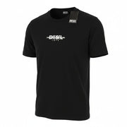 DIESEL T-Just 250236 Off Men T-Shirt 3XL Black Cotton Tricot Short Sleeve