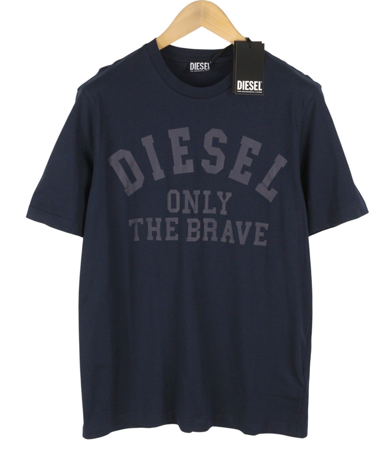 DIESEL T-Just 260141 Off Men T-Shirt XL Dark Blue Cotton Tricot Short Sleeve