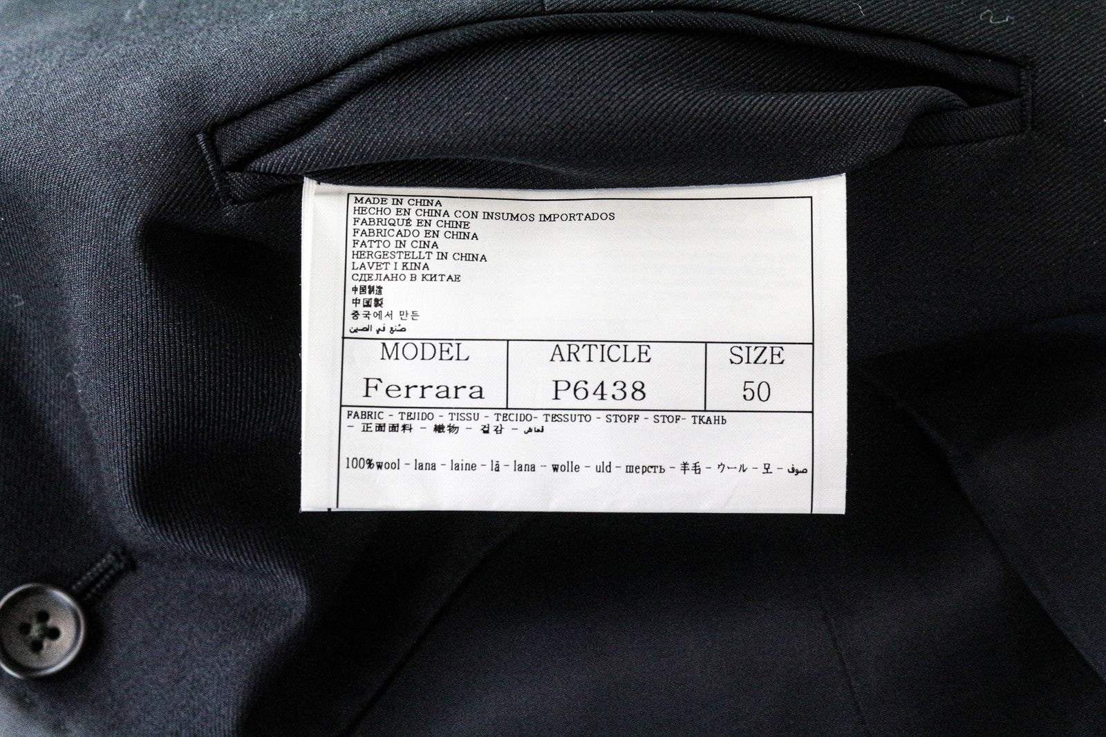 SUITSUPPLY Ferrara vyriška liemenė UK40R mėlyna grynos vilnos plona klasikinė liemenė 