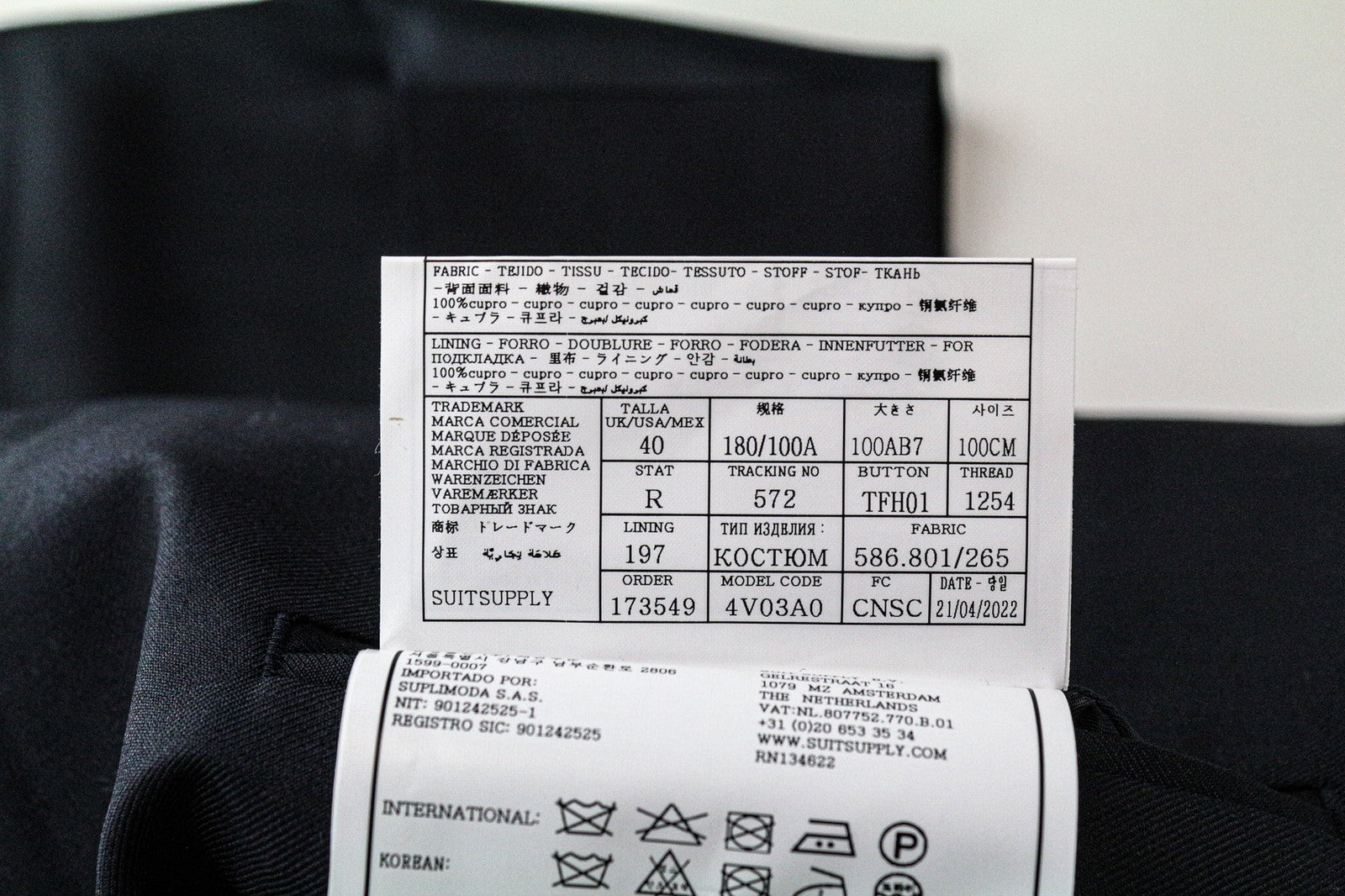 SUITSUPPLY Ferrara vyriška liemenė UK40R mėlyna grynos vilnos plona klasikinė liemenė 