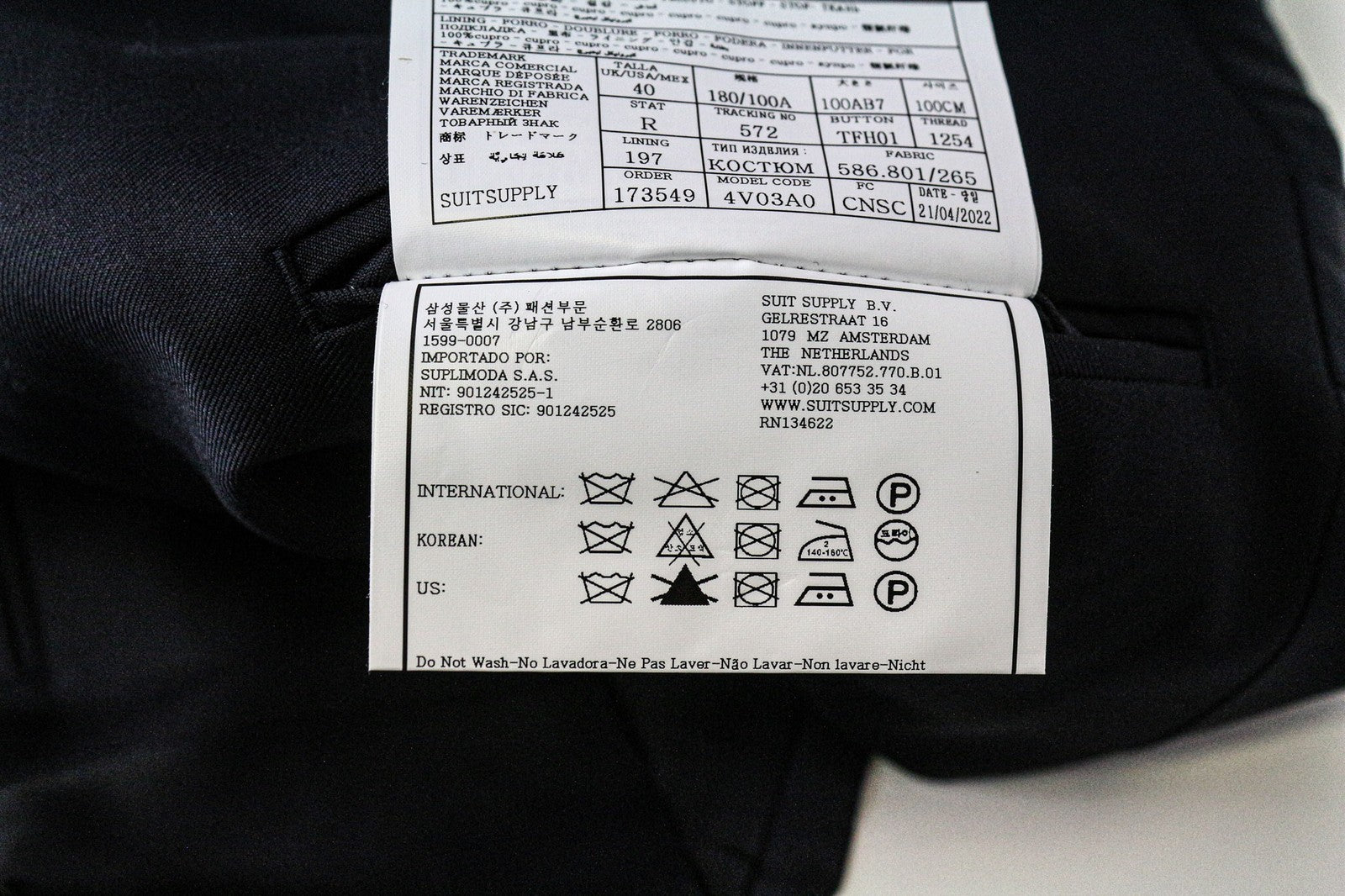 SUITSUPPLY Ferrara vyriška liemenė UK40R mėlyna grynos vilnos plona klasikinė liemenė 