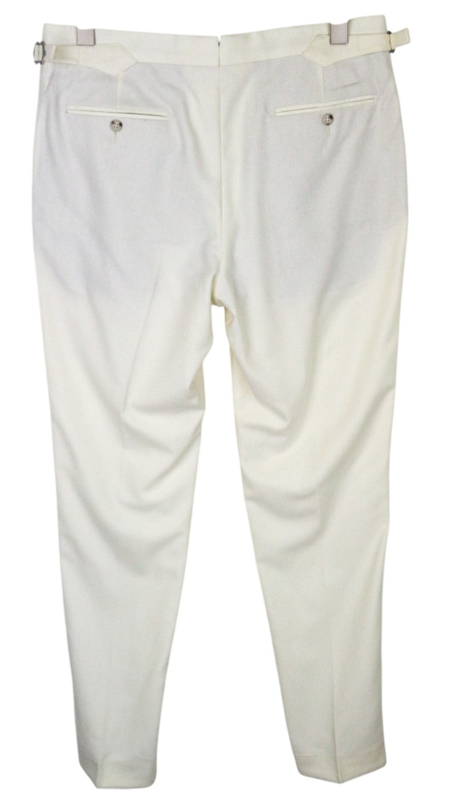 SUITSUPPLY Havana Men Suit UK40R Off-White Single-Breasted Slim Pure Wool 2Piece
