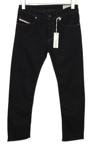 DIESEL Waykee 0886Z Men Jeans W27/L32 Boys Straight Fit Black Cotton Stretch
